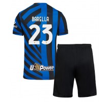 Inter Milan Nicolo Barella #23 Koszulka Podstawowa dzieci 2024-25 Krótki Rękaw (+ krótkie spodenki)